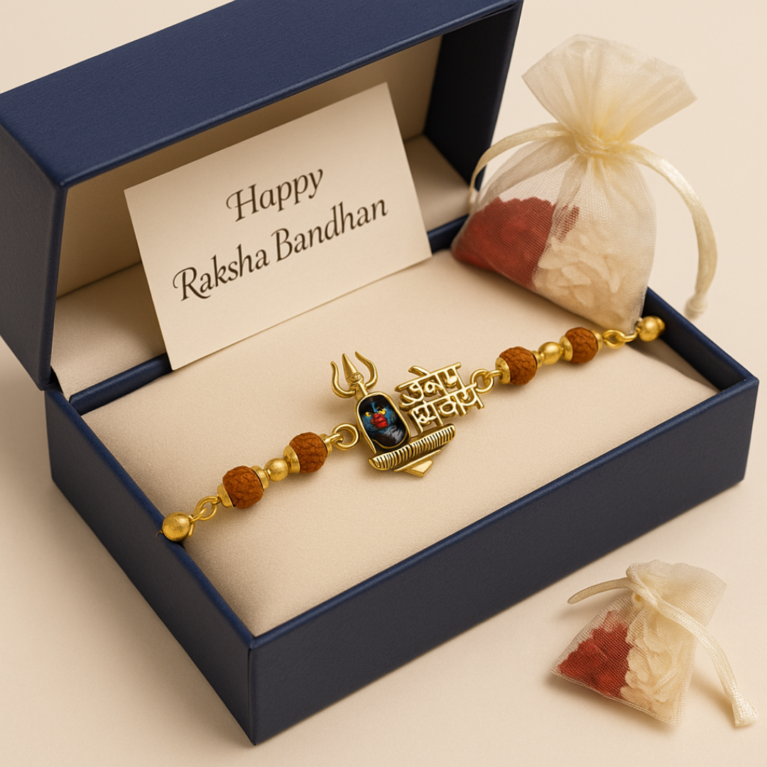 Handmade Shiv Bandhan with Free Chawal & Kumkum