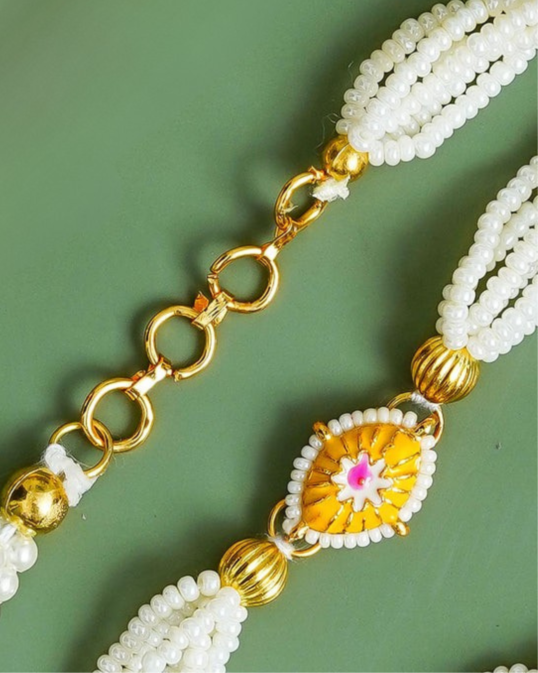 Traditional Rakhi Set with Free Chawal & Kumkum