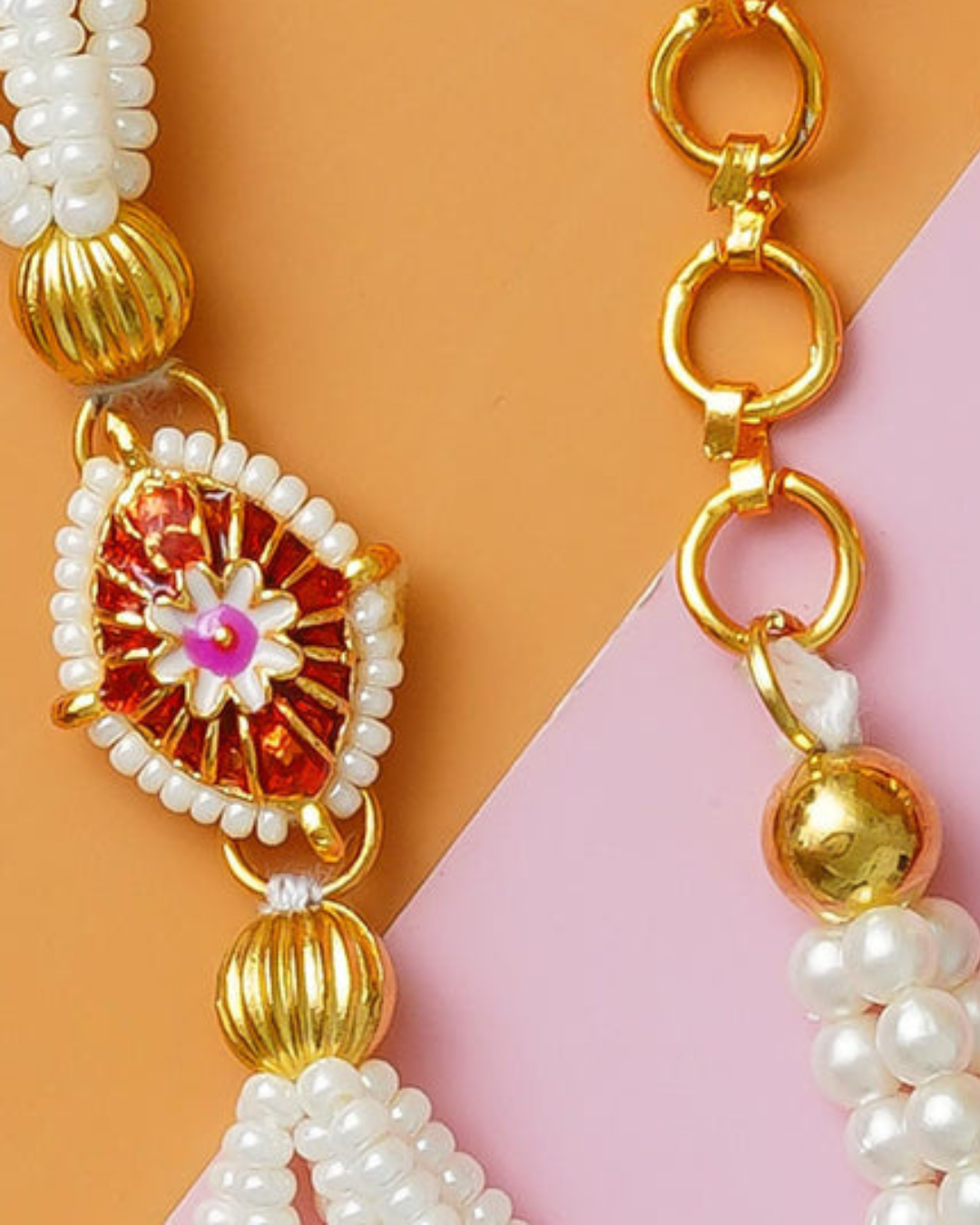 Traditional Rakhi Set with Free Chawal & Kumkum