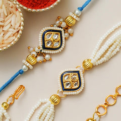 Traditional Rakhi Set with Free Chawal & Kumkum
