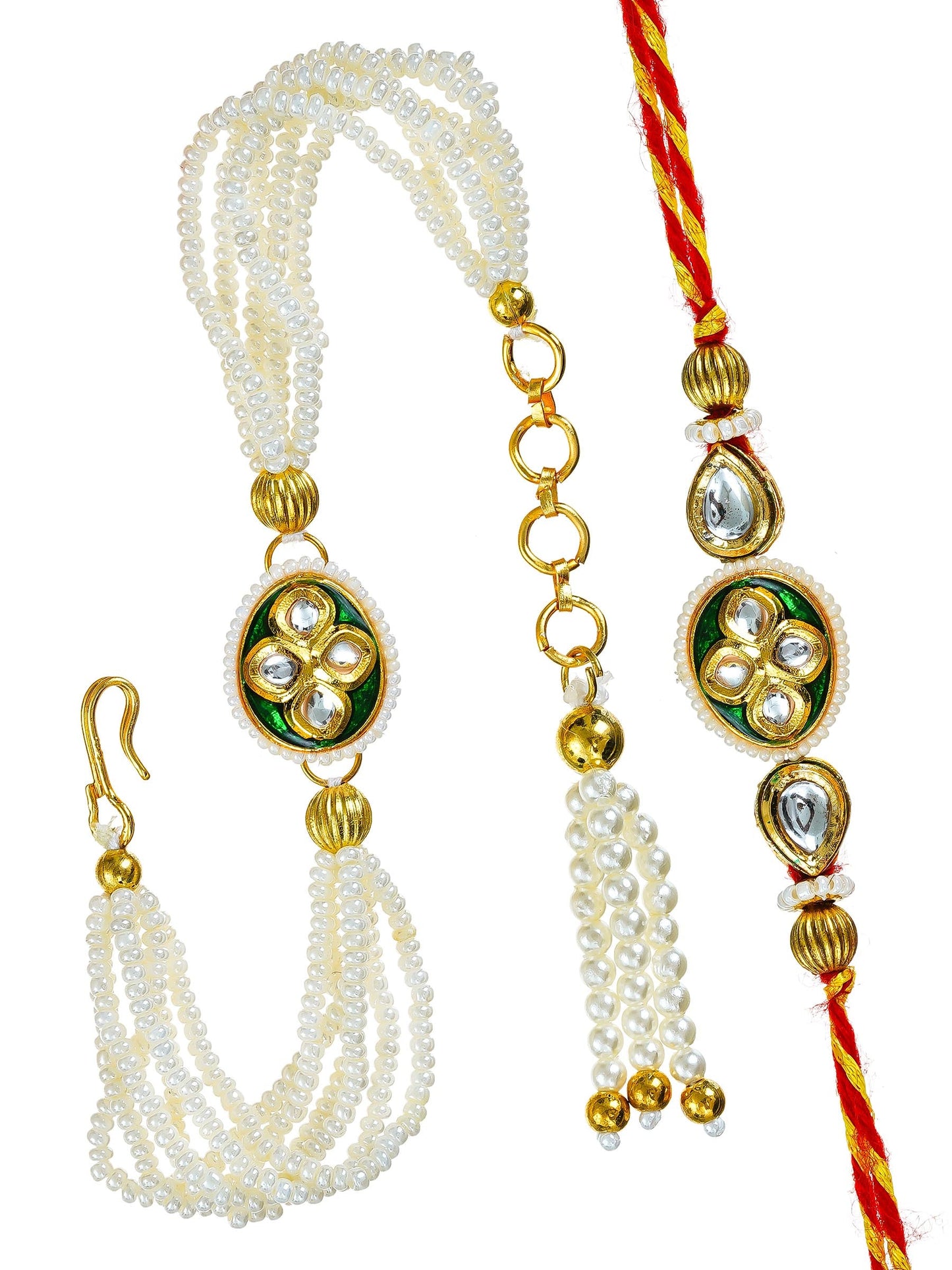 Traditional Rakhi Set with Free Chawal & Kumkum