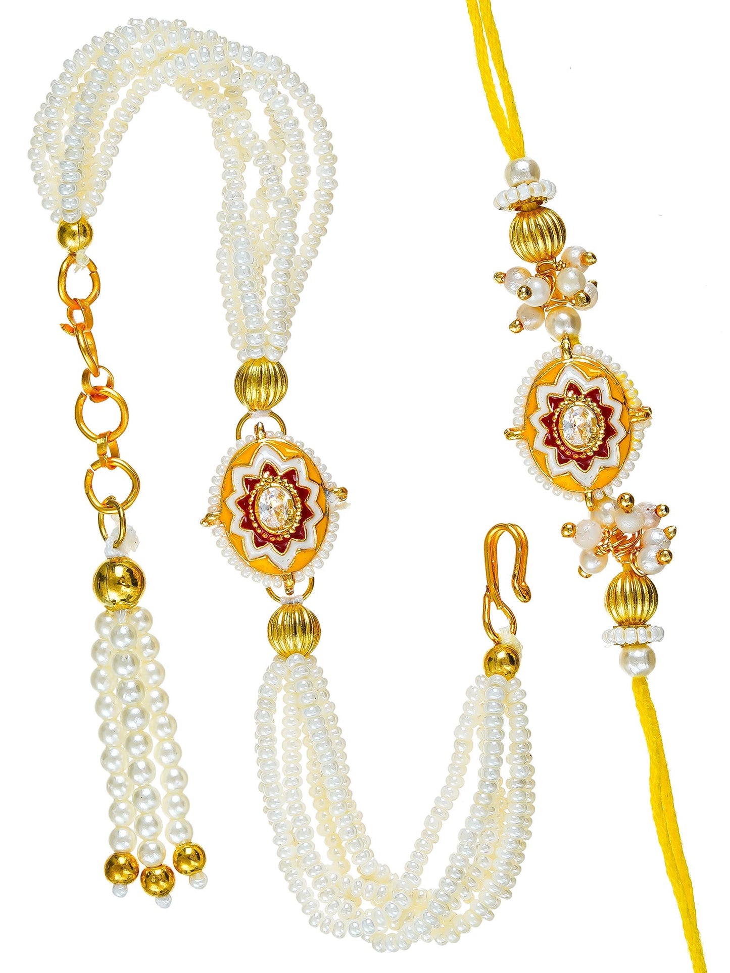 Traditional Rakhi Set with Free Chawal & Kumkum