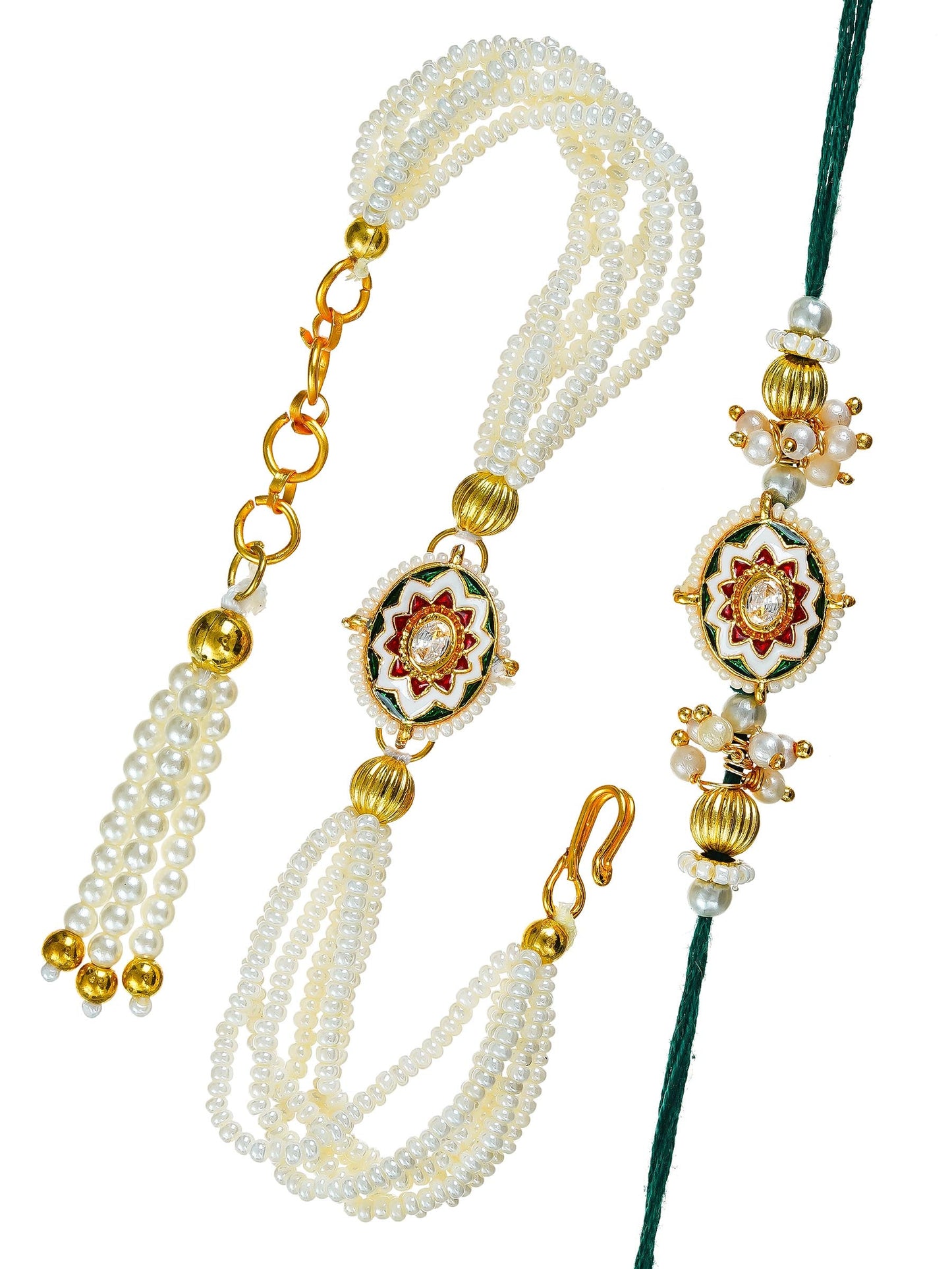 Traditional Rakhi Set with Free Chawal & Kumkum