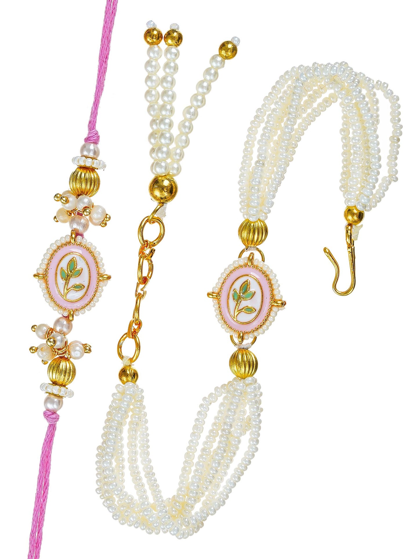 Traditional Rakhi Set with Free Chawal & Kumkum