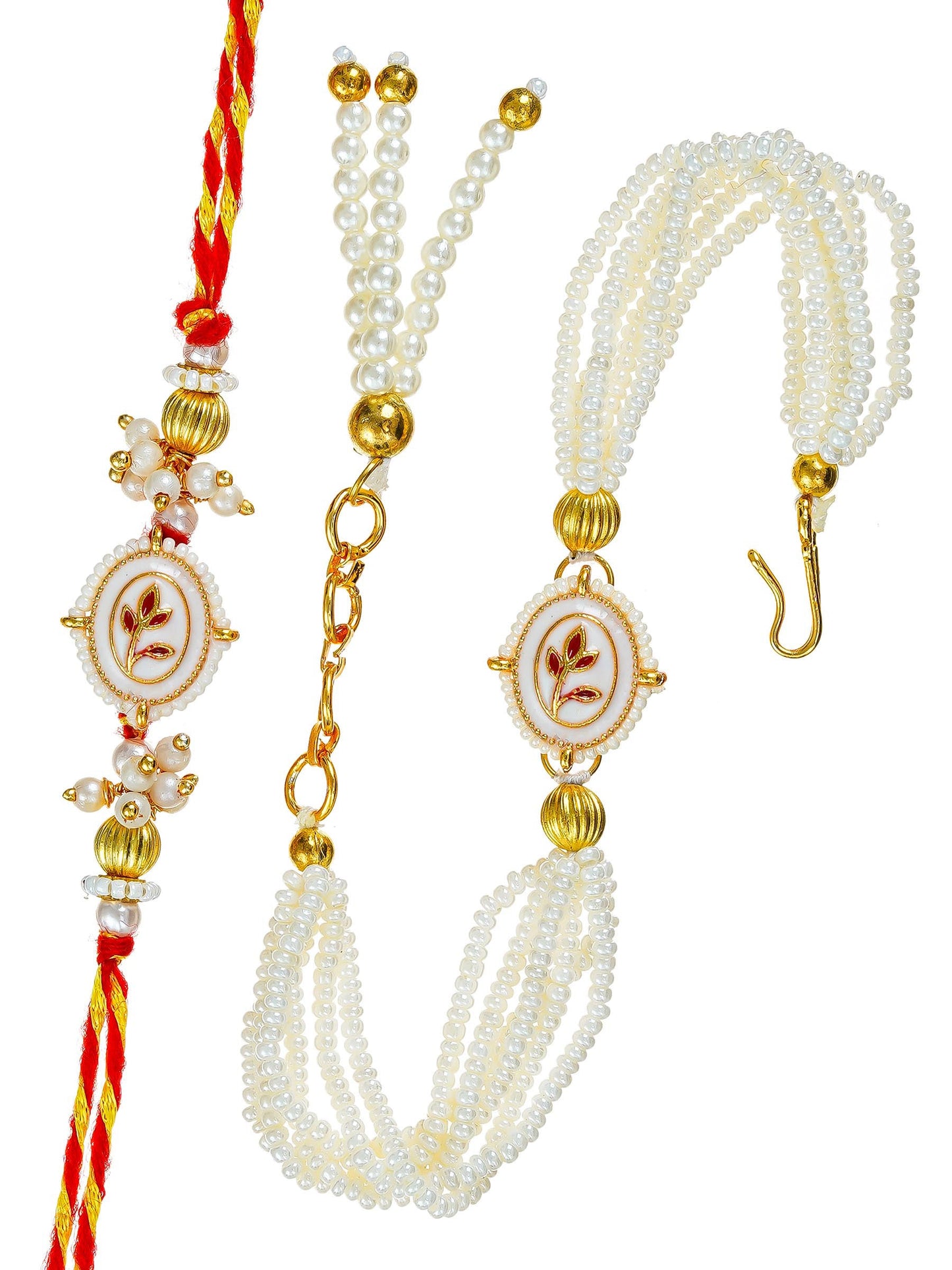 Traditional Rakhi Set with Free Chawal & Kumkum