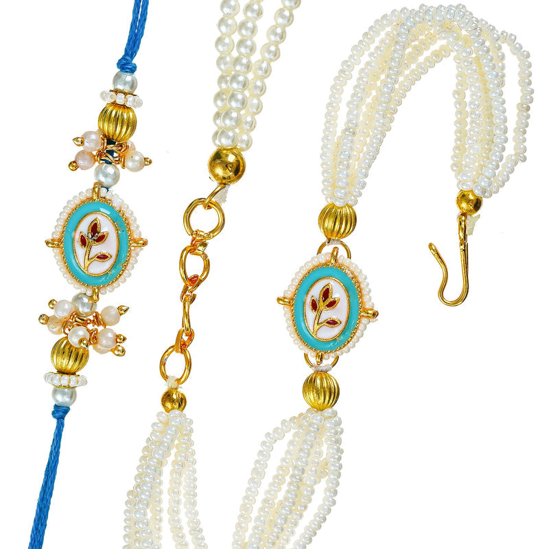 Traditional Rakhi Set with Free Chawal & Kumkum