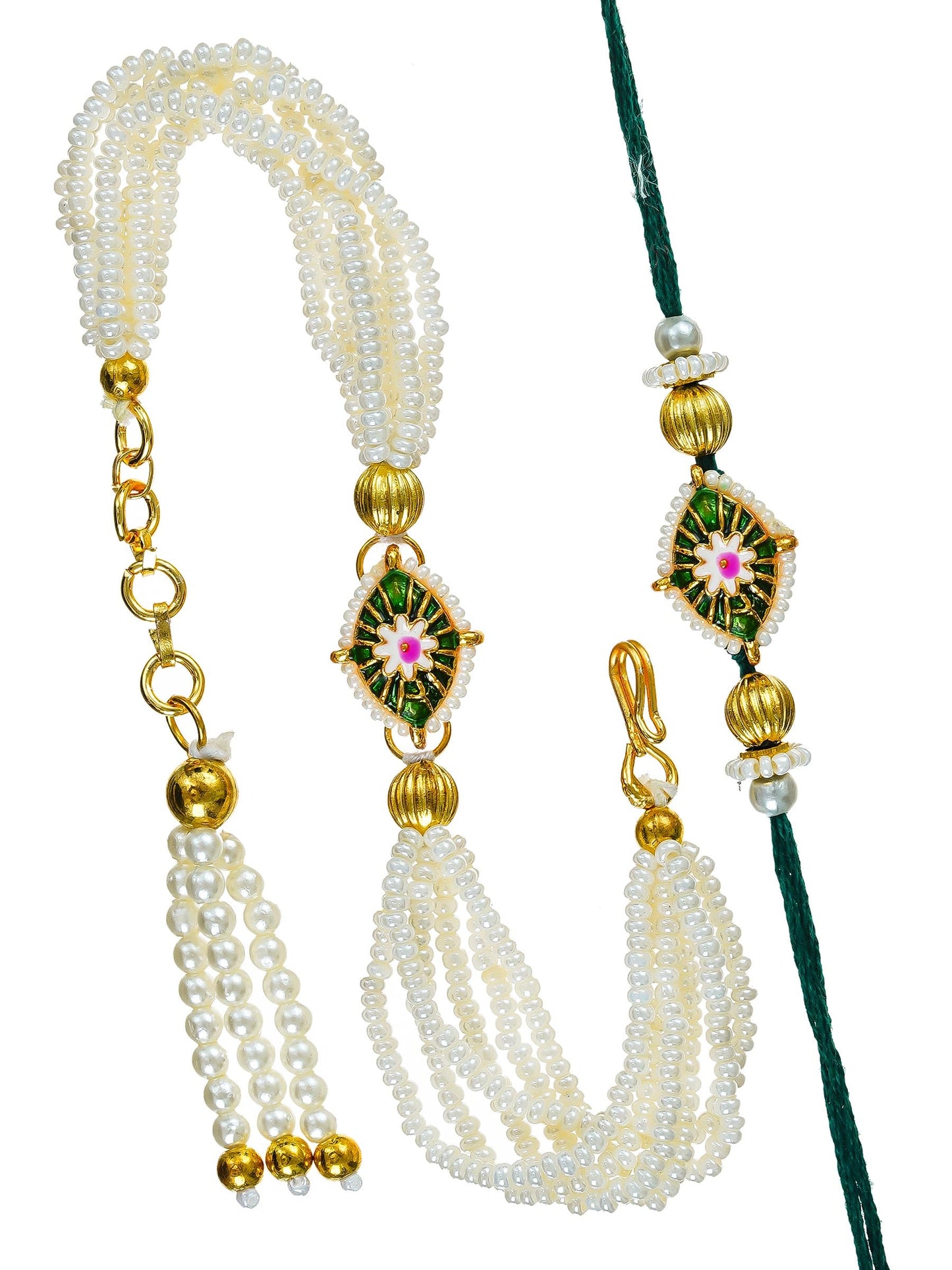 Traditional Rakhi Set with Free Chawal & Kumkum