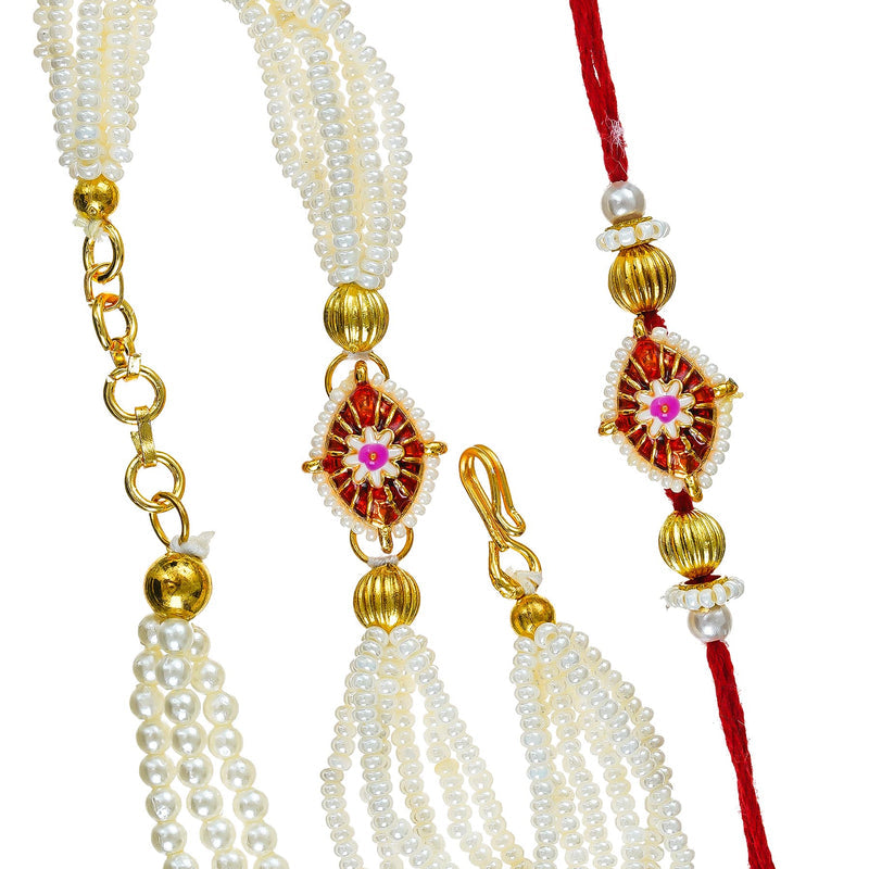 Traditional Rakhi Set with Free Chawal & Kumkum