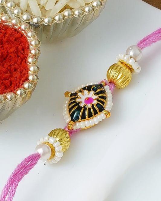 Traditional Rakhi Set with Free Chawal & Kumkum