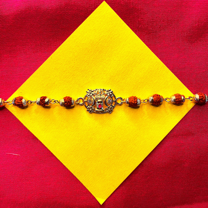 Handmade Mahadev Rakhi with Free Chawal & Kumkum