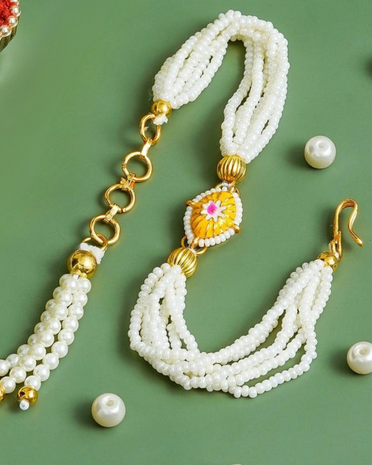 Traditional Rakhi Set with Free Chawal & Kumkum
