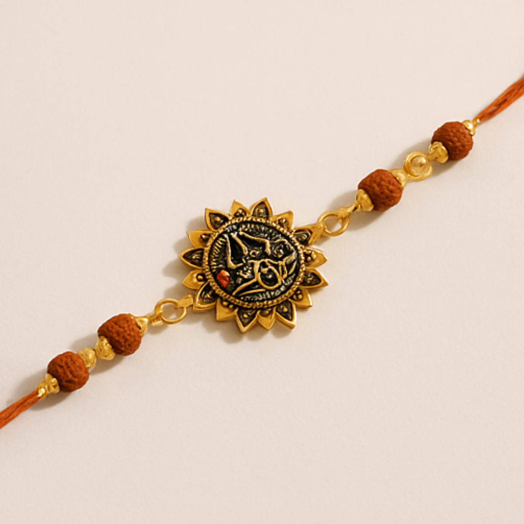 Handmade Trishul ki Dor with Free Chawal & Kumkum