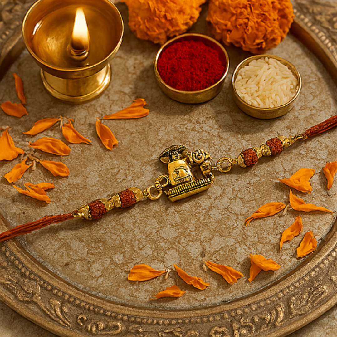 Handmade Shivasya Bandhanam with Free Chawal & Kumkum