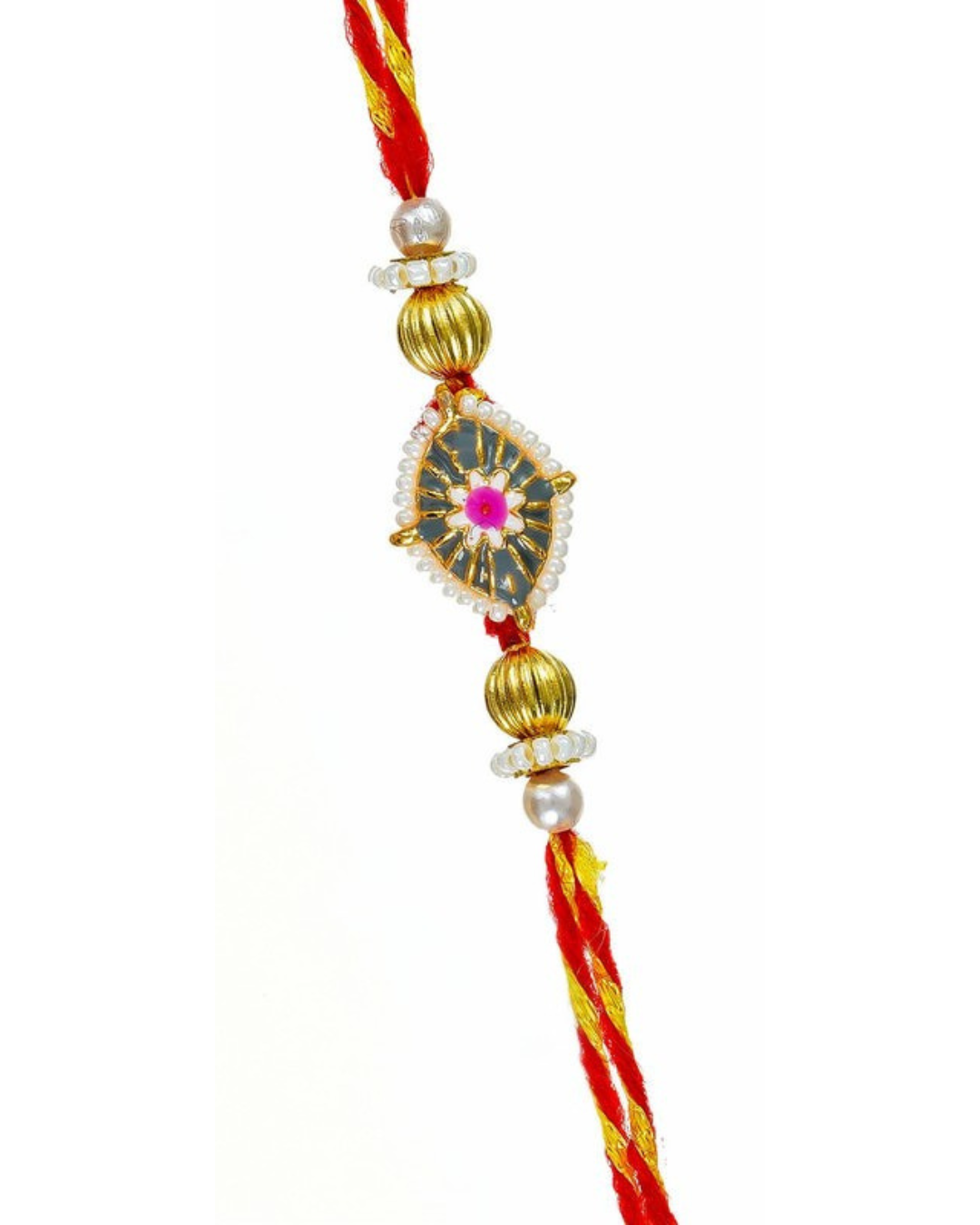 Traditional Rakhi Set with Free Chawal & Kumkum