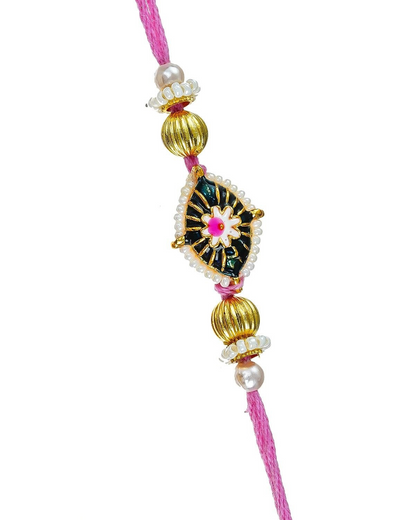 Traditional Rakhi Set with Free Chawal & Kumkum