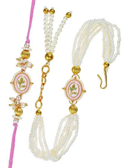 Traditional Rakhi Set with Free Chawal & Kumkum