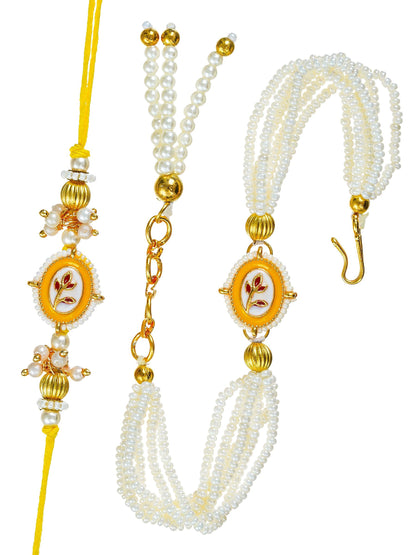 Traditional Rakhi Set with Free Chawal & Kumkum