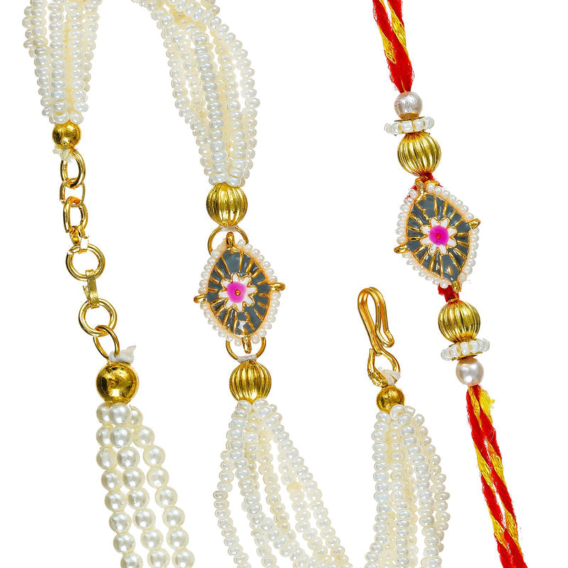 Traditional Rakhi Set with Free Chawal & Kumkum
