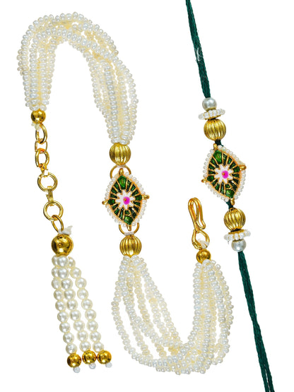 Traditional Rakhi Set with Free Chawal & Kumkum