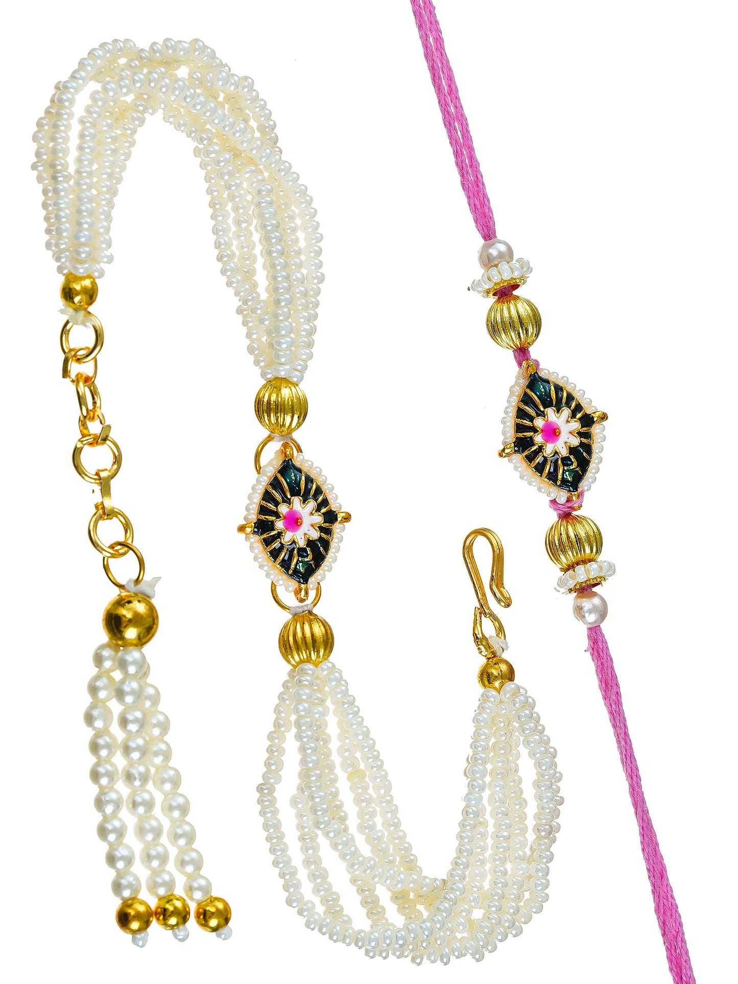 Traditional Rakhi Set with Free Chawal & Kumkum