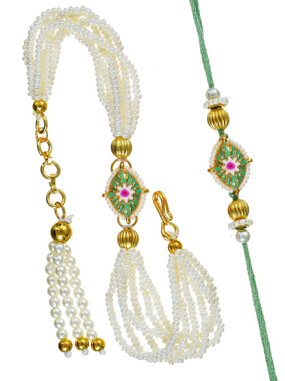 Traditional Rakhi Set with Free Chawal & Kumkum