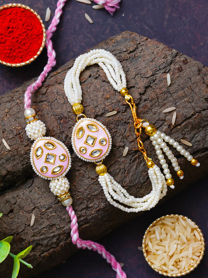 Traditional Rakhi Set with Free Chawal & Kumkum