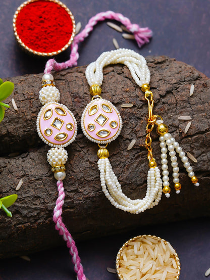 Traditional Rakhi Set with Free Chawal & Kumkum