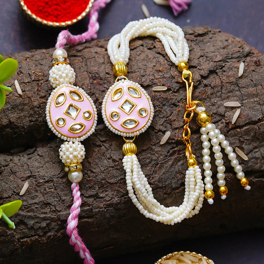 Traditional Rakhi Set with Free Chawal & Kumkum